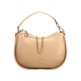 Beige shoulder bag