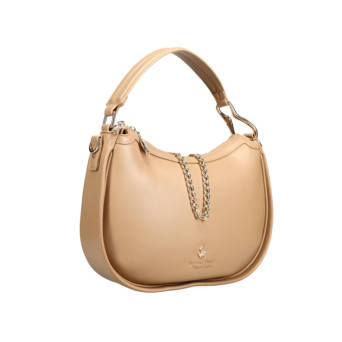 Beige shoulder bag