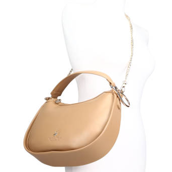 Beige shoulder bag