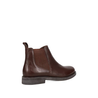 Men''s brown leather bootie