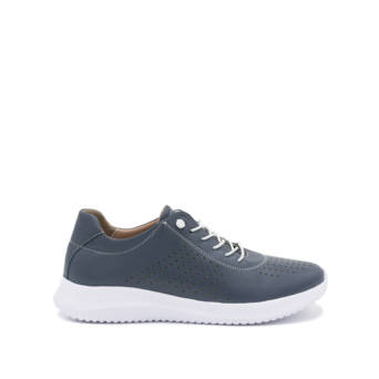 Blue leather sneaker