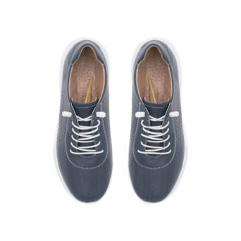 Blue leather sneaker