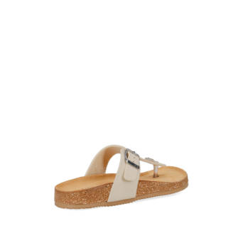Beige footbed sandal