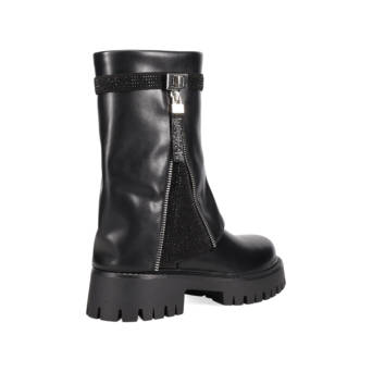 Blavk bootie with gaiter