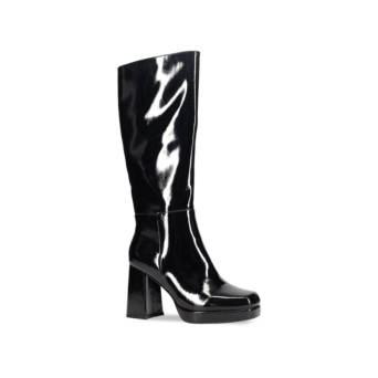 Μαύρη βινύλ μπότα