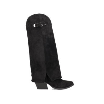 Μαύρη μπότα με γκέτα