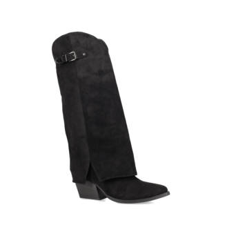 Μαύρη μπότα με γκέτα