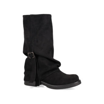 Μαύρη μπότα με γκέτα