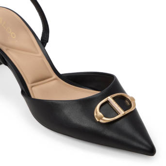 Black slingback pump DELICATE