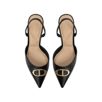 Black slingback pump DELICATE