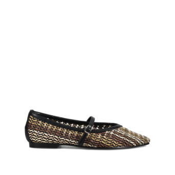 Beige wooven ballet flat