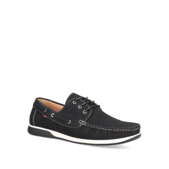 Men''s black boat shoe