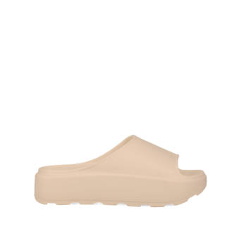 Beige slide sandal