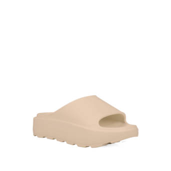 Beige slide sandal