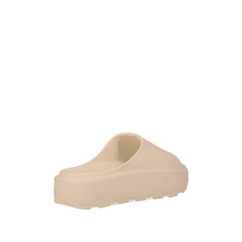 Beige slide sandal