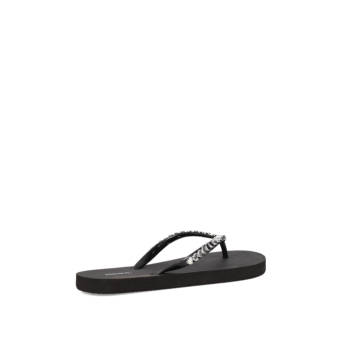 Black flip flop beach sandal
