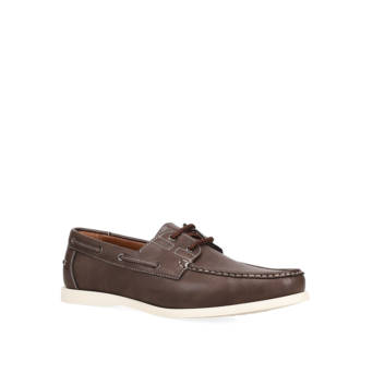 Καφέ ανδρικό παπούτσι boat shoe