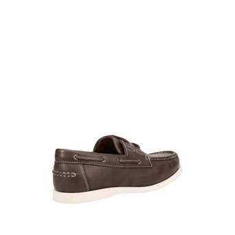 Καφέ ανδρικό παπούτσι boat shoe