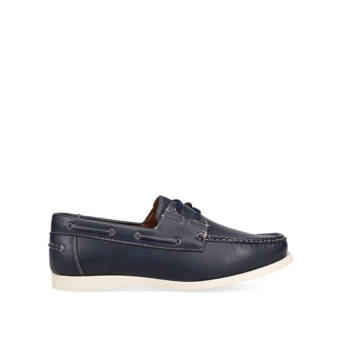 Μπλε ανδρικό παπούτσι boat shoe