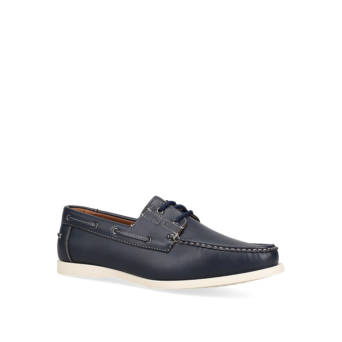 Μπλε ανδρικό παπούτσι boat shoe