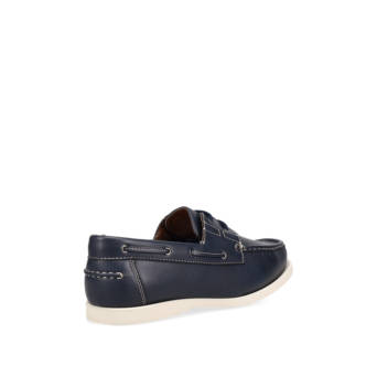 Μπλε ανδρικό παπούτσι boat shoe