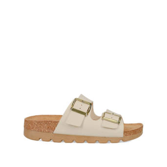 Beige footbed sandal