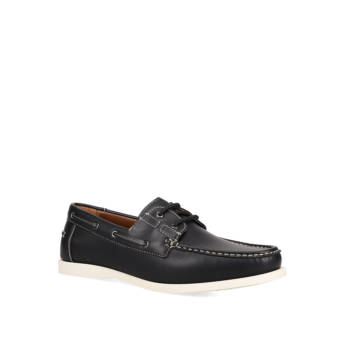 Μαύρο ανδρικό παπούτσι boat shoe