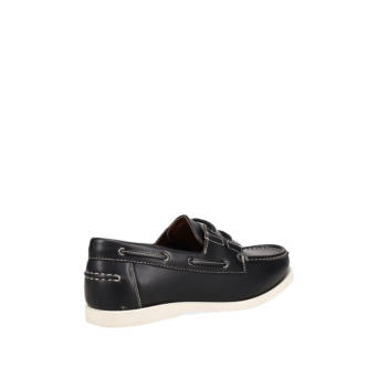 Μαύρο ανδρικό παπούτσι boat shoe