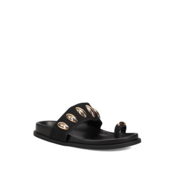 Μαύρο footbed σανδάλι
