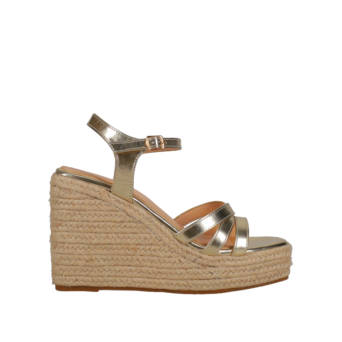 Gold wedge sandal