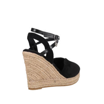 Black wedge espadrille