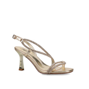 Gold rhinestone sandal
