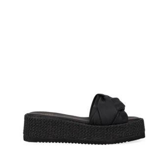 Μαύρο flatform σανδάλι