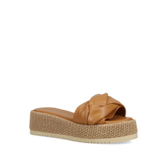 Καμηλό flatform σανδάλι