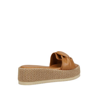 Καμηλό flatform σανδάλι