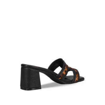 Black mule sandal
