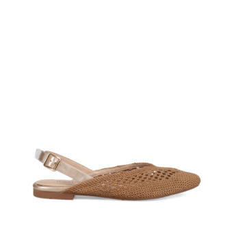 Taupe slingback ballet flat