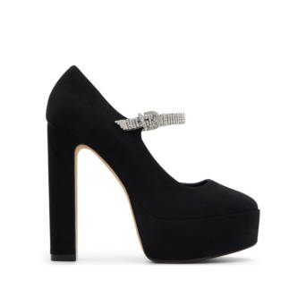 Black pump with rhinestones LUCILLA