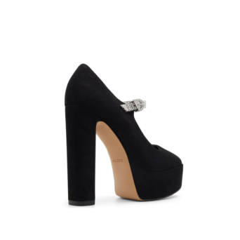 Black pump with rhinestones LUCILLA