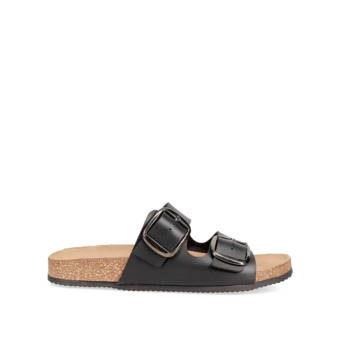 Μαύρο footbed σανδάλι