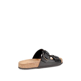 Μαύρο footbed σανδάλι