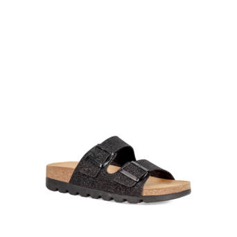 Μαύρο footbed σανδάλι