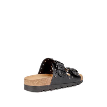 Μαύρο footbed σανδάλι