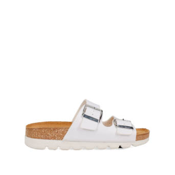 White footbed sandal