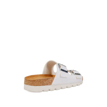 White footbed sandal