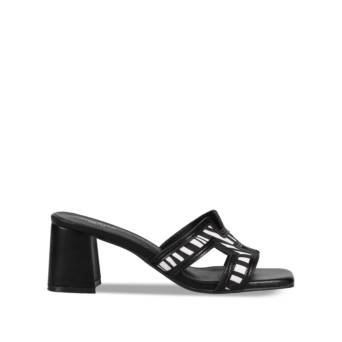Black mule sandal