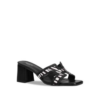 Black mule sandal