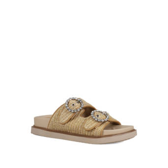 Beige footbed sandal