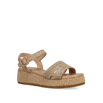 Taupe wedge sandal