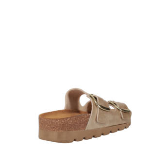 Gold footbed sandal